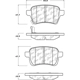 Purchase Top-Quality plaquettes arrière en céramique de qualité supérieur by CENTRIC PARTS - 105.17220 pa6