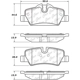 Purchase Top-Quality Rear Super Premium Ceramic Pads by CENTRIC PARTS - 105.18000 pa5