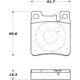 Purchase Top-Quality Plaquettes arrières semi-métallique de qualité supérieur by CENTRIC PARTS - 104.06030 pa8