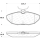 Purchase Top-Quality Plaquettes arrières semi-métallique de qualité supérieur by CENTRIC PARTS - 104.08060 pa9