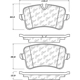 Purchase Top-Quality Plaquettes arrières semi-métallique de qualité supérieur by CENTRIC PARTS - 104.15471 pa6