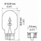 Purchase Top-Quality Clignotant arri�re (Pack of 10) by HELLA - 2827NA pa10