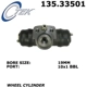 Purchase Top-Quality Cylindre de roue arrière par CENTRIC PARTS - 135.33501 pa2