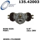 Purchase Top-Quality Cylindre de roue arrière par CENTRIC PARTS - 135.42003 pa3