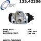 Purchase Top-Quality Cylindre de roue arrière par CENTRIC PARTS - 135.42206 pa1