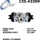 Purchase Top-Quality Cylindre de roue arrière par CENTRIC PARTS - 135.42309 pa1