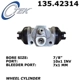 Purchase Top-Quality Cylindre de roue arrière par CENTRIC PARTS - 135.42314 pa3