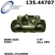 Purchase Top-Quality CENTRIC PARTS - 135.44707 - Rear Drum Brake Wheel Cylinder pa4
