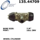 Purchase Top-Quality Cylindre de roue arrière par CENTRIC PARTS - 135.44709 pa4