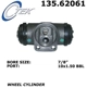 Purchase Top-Quality Cylindre de roue arrière par CENTRIC PARTS - 135.62061 pa4