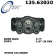 Purchase Top-Quality Rear Wheel Cylinder by CENTRIC PARTS - 135.63030 pa1