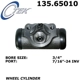 Purchase Top-Quality Cylindre de roue arrière par CENTRIC PARTS - 135.65010 pa1