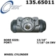 Purchase Top-Quality Cylindre de roue arrière par CENTRIC PARTS - 135.65011 pa5