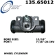 Purchase Top-Quality Cylindre de roue arrière par CENTRIC PARTS - 135.65012 pa4