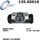 Purchase Top-Quality Rear Wheel Cylinder by CENTRIC PARTS - 135.65016 pa1