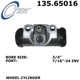 Purchase Top-Quality Cylindre de roue arrière par CENTRIC PARTS - 135.65016 pa6