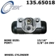 Purchase Top-Quality Cylindre de roue arrière par CENTRIC PARTS - 135.65018 pa1
