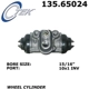 Purchase Top-Quality Rear Wheel Cylinder by CENTRIC PARTS - 135.65024 pa1