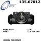 Purchase Top-Quality Rear Wheel Cylinder by CENTRIC PARTS - 135.67012 pa1