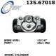 Purchase Top-Quality Cylindre de roue arrière par CENTRIC PARTS - 135.67018 pa3