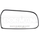 Purchase Top-Quality Replacement Door Mirror Glass by DORMAN/HELP - 56671 pa3