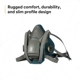 Purchase Top-Quality 3M - 6501QL - Rugged Comfort Quick Latch Half Facepiece Reusable Respirator pa5