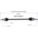 Purchase Top-Quality GSP NORTH AMERICA - NCV10610 - CV Axle Assembly - Front Right pa2