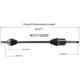 Purchase Top-Quality GSP NORTH AMERICA - NCV12550 - CV Axle Assembly pa2
