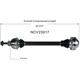 Purchase Top-Quality GSP NORTH AMERICA - NCV23017 - CV Axle Assembly - Rear Right pa6