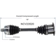 Purchase Top-Quality GSP NORTH AMERICA - NCV23520 - CV Axle Assembly - Front Right pa4