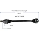 Purchase Top-Quality GSP NORTH AMERICA - NCV27008 - CV Axle Assembly - Rear Left pa6
