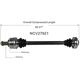 Purchase Top-Quality GSP NORTH AMERICA - NCV27921 - CV Axle Assembly - Rear Right pa6