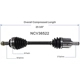 Purchase Top-Quality GSP NORTH AMERICA - NCV36522 - CV Axle Assembly - Front Right pa2