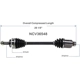 Purchase Top-Quality GSP NORTH AMERICA - NCV36548 - CV Axle Assembly - Front Right pa2