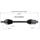 Purchase Top-Quality GSP NORTH AMERICA - NCV36554 - CV Axle Assembly - Front Right pa2
