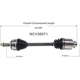 Purchase Top-Quality GSP NORTH AMERICA - NCV36571 - CV Axle Assembly - Front Right pa2