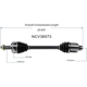 Purchase Top-Quality GSP NORTH AMERICA - NCV36573 - CV Axle Assembly - Front Right pa6