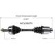 Purchase Top-Quality GSP NORTH AMERICA - NCV36575 - CV Axle Assembly - Front Right pa1