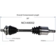 Purchase Top-Quality GSP NORTH AMERICA - NCV48002 - CV Axle Assembly - Front Right pa2