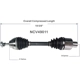 Purchase Top-Quality GSP NORTH AMERICA - NCV49011 - CV Axle Assembly - Front Right pa4