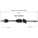 Purchase Top-Quality GSP NORTH AMERICA - NCV49505 - CV Axle Assembly - Front Right pa1
