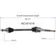 Purchase Top-Quality GSP NORTH AMERICA - NCV51019 - CV Axle Assembly pa5