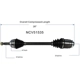 Purchase Top-Quality GSP NORTH AMERICA - NCV51535 - CV Axle Assembly pa5