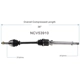 Purchase Top-Quality GSP NORTH AMERICA - NCV53910 - CV Axle Assembly - Front Right pa5