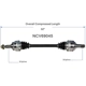 Purchase Top-Quality GSP NORTH AMERICA - NCV69045 - CV Axle Assembly - Rear Right pa2