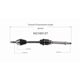Purchase Top-Quality GSP NORTH AMERICA - NCV69127 - CV Axle Assembly - Front Right pa5