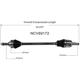 Purchase Top-Quality GSP NORTH AMERICA - NCV69172 - CV Axle Assembly - Rear pa6