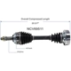 Purchase Top-Quality GSP NORTH AMERICA - NCV69511 - CV Axle Assembly - Front pa3