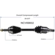 Purchase Top-Quality GSP NORTH AMERICA - NCV69602 - CV Axle Assembly - Front Left pa5