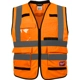 Purchase Top-Quality MILWAUKEE - 48-73-5091 - Class 2 High Visibility Orange Performance Safety Vest pa1